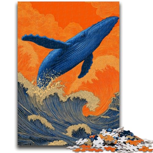 Mysteriöse Wal-Puzzles für Teenager, 1000-teiliges Puzzle, lustige Spiele, jedes Teil ist einzigartig – anspruchsvolles Familienspiel (50x75cm) von AADSAZA