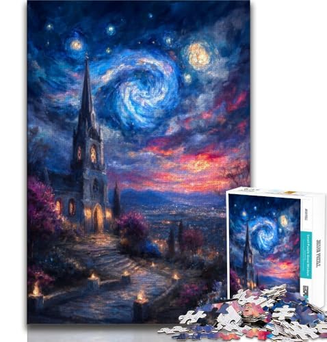 Mysteriöser Berg Fuji, 1000-teiliges Puzzle für Teenager, Spielzeug, Lernspiele, Stressabbau, geeignet als Schreibtischdekoration (38x26cm) von AADSAZA