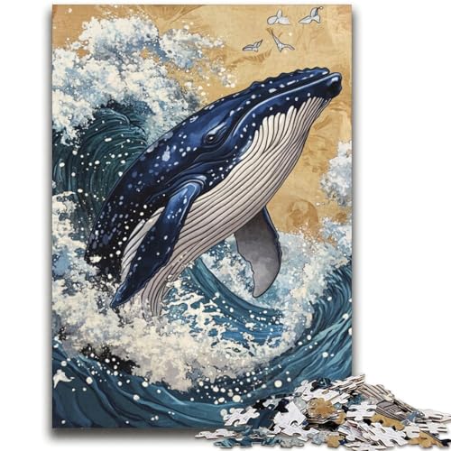 Mysteriöser Wal, 2000-teiliges Puzzle für Erwachsene und Jugendliche, Denkspiel, Wanddekoration, einzigartige Geburtstags (70x100cm) von AADSAZA