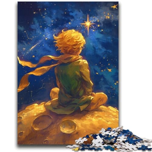 Nachthimmel, Der Kleine Prinz, Puzzle für Teenager, 2000 Teile, Herausforderung der Gehirnintelligenz, süchtig machendes Spielzeug für die Heimdekoration (70x100cm) von AADSAZA