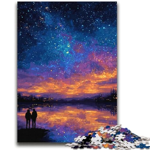 Nachthimmel-Puzzle 2000 Teile für Teenager-Geschenke, Quizspiel, Wanddekoration, einzigartige Geburtstags (70x100cm) von AADSAZA