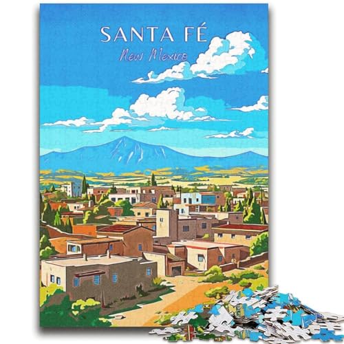 New Mexico Santa Fe Reise-Puzzle, 2000 Teile, für Erwachsene und Jugendliche, lustige Spiele, jedes Teil ist einzigartig – anspruchsvolles Familienspiel (70x100cm) von AADSAZA
