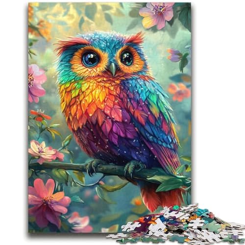 Niedliches kleines Eulen-Puzzle für Teenager, 2000 Teile, Zeitvertreib zu Hause mit vollständig ineinandergreifenden, zufällig geformten Teilen (70x100cm) von AADSAZA