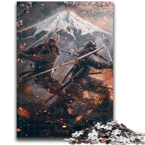Ninja am Fuße des Mount Fuji, 1000-teiliges Puzzle für Erwachsene, Geschenk, Denkspiel, Wanddekoration, einzigartige Geburtstags (50x75cm) von AADSAZA