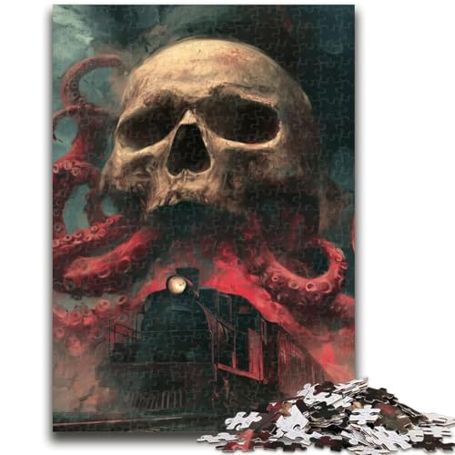 Oktopus-Skelett-Puzzle für Erwachsene, 1000 Teile, hilft dem Gehirn, süchtig machendes Spielzeug zu trainieren, um Geduld bei der Eltern-Kind-Interaktion zu fördern (50x75cm) von AADSAZA