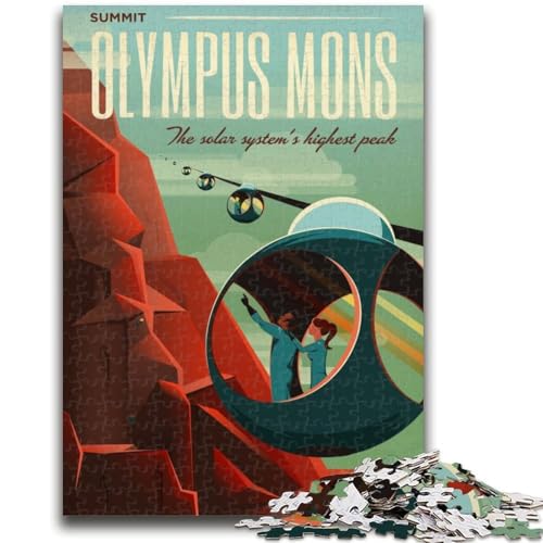 Olympus Mons 1000-teiliges Puzzle für Erwachsene und Jugendliche, Lernspiel, Herausforderung, Spielzeug, einzigartige Heimdekoration und Geschenke (50x75cm) von AADSAZA
