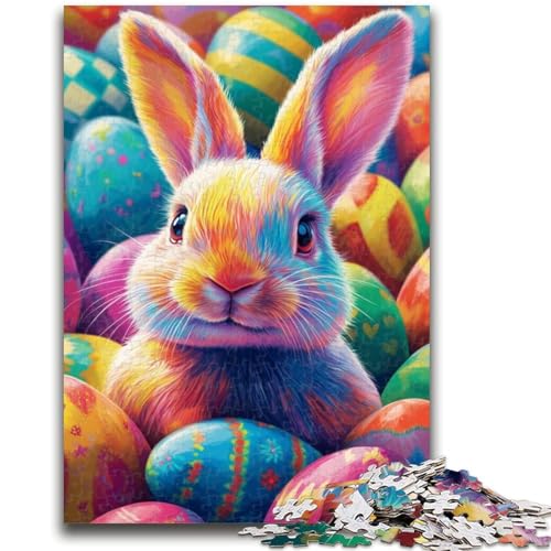 Osterhasen-Puzzle 1000 Teile für Teenager-Geschenke, Spielzeug, Lernspiele, Stressabbau, tolle Geschenke und Spielzeuge (50x75cm) von AADSAZA