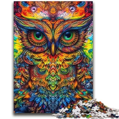 Owl Spirit 2000-teiliges Puzzle für Erwachsene, Geschenke, Familienspiel, Stressabbau, schwierige Herausforderung, tolle Geschenke und Spielzeuge (70x100cm) von AADSAZA