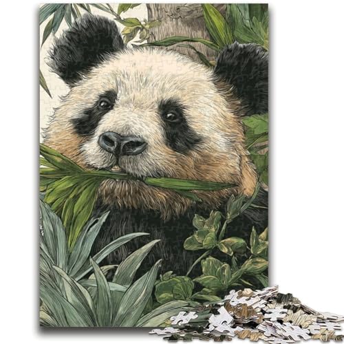 Panda-Puzzle mit 1000 Teilen für Erwachsene, Geschenk, Denkspiel, Wanddekoration, einzigartige Geburtstags (50x75cm) von AADSAZA