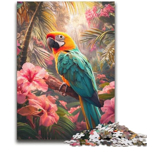 Papagei-Puzzle für Erwachsene, 2000 Teile, Lernspiel, Herausforderung, Spielzeug, Wanddekoration, einzigartige Geburtstags (70x100cm) von AADSAZA