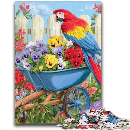 Papagei-Puzzle mit 1000 Teilen für Erwachsene und Jugendliche, anspruchsvolles Spielspielzeug, jedes Teil ist einzigartig – anspruchsvolles Familienspaßspiel (38x26cm) von AADSAZA