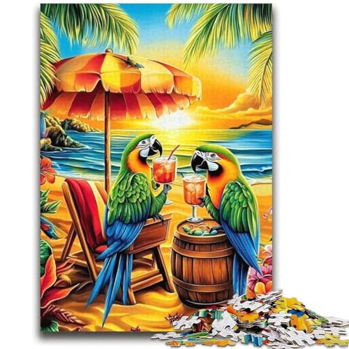 Papagei im Urlaub, 2000-teiliges Puzzle für Erwachsene und Jugendliche, Spielzeug, Lernspiele, Stressabbau, geeignet als Schreibtischdekoration (70x100cm) von AADSAZA