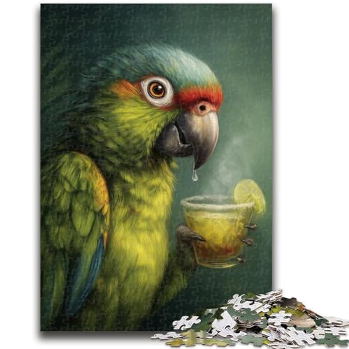 Papagei trinkt EIN Getränk, Puzzle für Erwachsene, 1000 Teile, hilft dem Gehirn, süchtig machendes Spielzeug zu trainieren, um Geduld zu fördern, geeignet für Paare (50x75cm) von AADSAZA