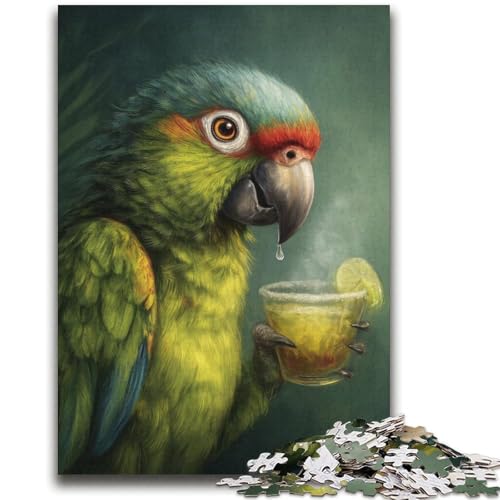Papagei trinkt EIN Getränk, Puzzle für Erwachsene und Teenager, 2000 Teile, anspruchsvolle Familienaktivitätsspiele, DIY-Spielzeug für die Wanddekoration zu Hause, Geschenke (70x100cm) von AADSAZA