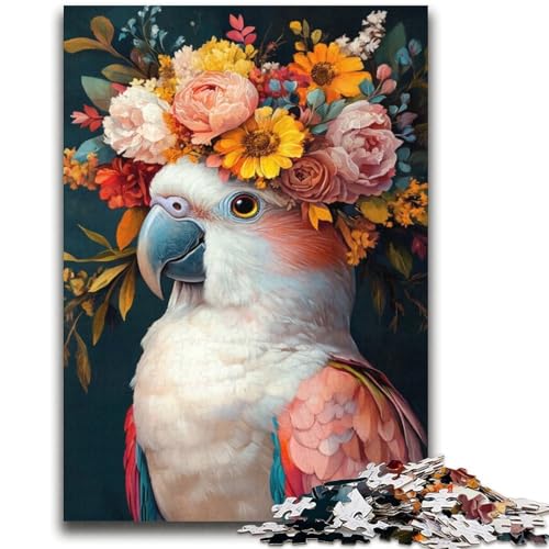 Papagei und Blumen, 2000-teiliges Puzzle für Erwachsene und Jugendliche, Lernspielzeug, ganze Familie (70x100cm) von AADSAZA