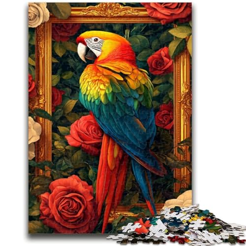 Papageien-Puzzle mit 1000 Teilen für Teenager, Lernspiele, Heimdekoration, Geschenk für die ganze Familie (50x75cm) von AADSAZA