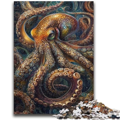 Pinguine unter der Aurora, 1000-teiliges Puzzle für Erwachsene, Stressabbau, schwierige Herausforderung, geeignet als Schreibtischdekoration (50x75cm) von AADSAZA