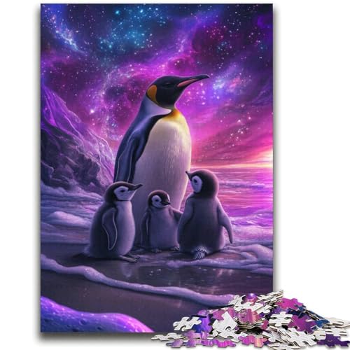 Pinguine unter der Aurora, Puzzle mit 2000 Teilen, Geschenk für Erwachsene, anspruchsvolles Spiel und Familienspiel, ganze Familie (70x100cm) von AADSAZA