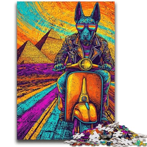 Pop-Art-Anubis-Puzzles für Teenager, 2000-teiliges Puzzle, hilft dem Gehirn, süchtig machendes Spielzeug zu trainieren, um Geduld zu fördern, EIN Kunstwerk (70x100cm) von AADSAZA