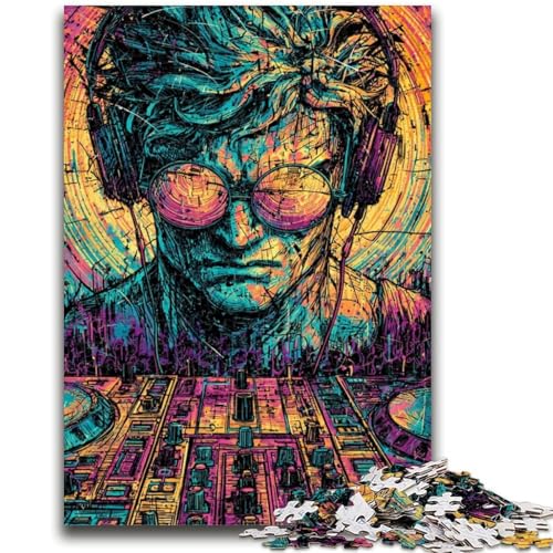 Pop-Art-Puzzle mit Michelangelos David-Statue, 1000 Teile, für Erwachsene und Jugendliche, Spielzeug, Lernspiele, Stressabbau, geeignet als Schreibtischdekoration (38x26cm) von AADSAZA