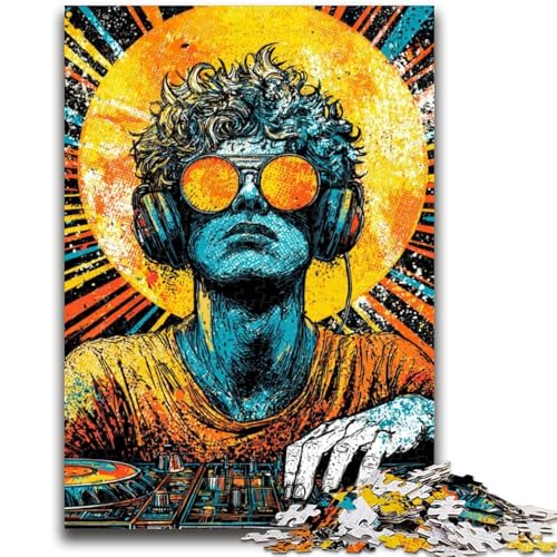 Pop-Art-Sonnenbrille, 1000-teiliges Puzzle für Erwachsene und Jugendliche, Spielzeug, Lernspiele, stressabbauende Wanddekoration (50x75cm) von AADSAZA