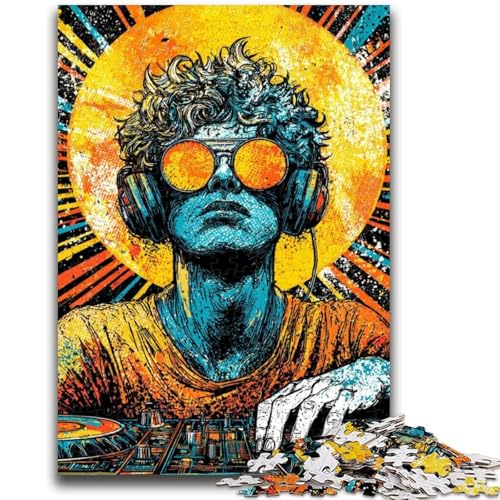 Pop-Art-Sonnenbrille, 1000-teiliges Puzzle für Teenager, Geschenke, Lernspiel, Herausforderungsspielzeug, einzigartige Heimdekoration und Geschenke (38x26cm) von AADSAZA
