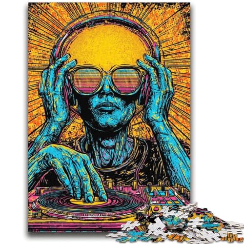 Pop-Art-Sonnenbrillen-Puzzles für Teenager, 2000 Puzzles, Spielzeug, Lernspiele, Stressabbau, geeignet als Schreibtischdekoration (70x100cm) von AADSAZA