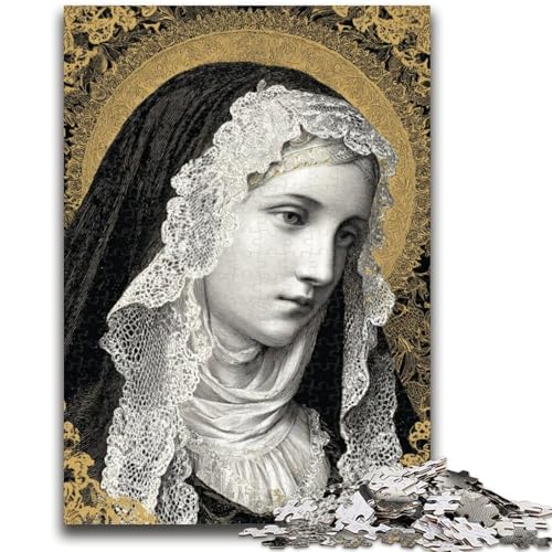 Porträt von Maria, der Mutter, Puzzles für Teenager, 1000-teiliges Puzzle, hilft dem Gehirn, süchtig machendes Spielzeug zu trainieren, um Geduld zu fördern, EIN Kunstwerk (50x75cm) von AADSAZA