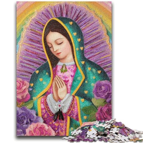 Porträt von Maria, der Mutter Puzzles für Erwachsene und Jugendliche, 1000 Teile Hilft dem Gehirn, süchtig machendes Spielzeug zu trainieren und Geduld zu fördern EIN Kunstwerk (38x26cm) von AADSAZA