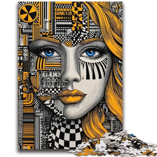 Psychedelic Eyes 2000-teiliges Puzzle für Erwachsene und Jugendliche, anspruchsvolles Spiel und Familienspiel, ganze Familie (70x100cm) von AADSAZA