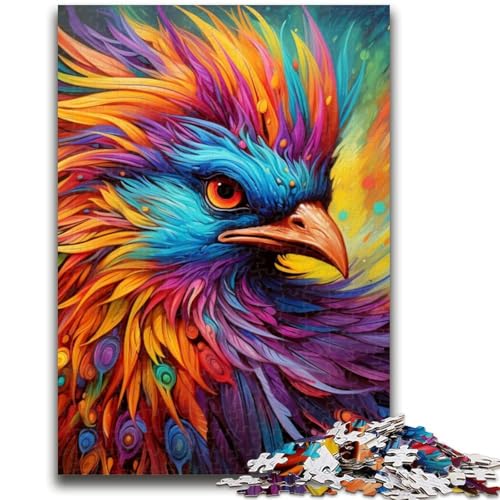 Psychedelischer Phönixvogel, 1000-teiliges Puzzle für Erwachsene und Jugendliche, anspruchsvolles Spiel und Familienspiel, ganze Familie (50x75cm) von AADSAZA