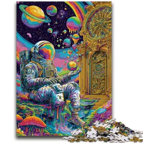 Psychedelisches Astronauten-Puzzle für Erwachsene, 1000 Teile, anspruchsvolles Spiel und Familienspiel, Wanddekoration, einzigartige Geburtstags (50x75cm) von AADSAZA