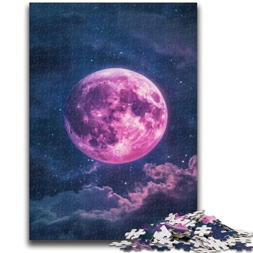 Purple Moon 1000-teiliges Puzzle für Erwachsene und Jugendliche, Spielzeug, Lernspiele, Stressabbau, Wunschliste mit Weihnachtsmann (38x26cm) von AADSAZA