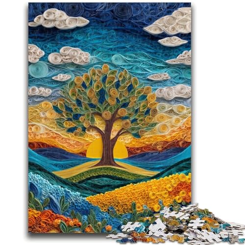 Puzzle „Baum des Lebens“ mit 1000 Teilen für Teenager, Denkspiel, Wanddekoration, einzigartige Geburtstags (50x75cm) von AADSAZA