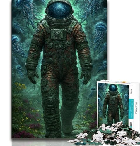 Puzzle 1000 Teile für Erwachsene, Astronautenkunst, Lernspiele, Heimdekoration, Lernspiel für Geburtstag, Weihnachten (75x50cm) von AADSAZA