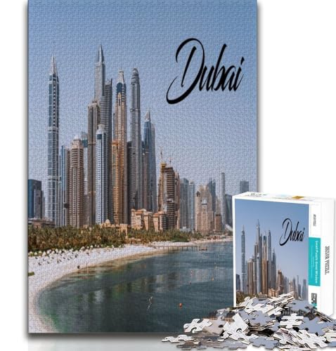 Puzzle 1000 Teile für Erwachsene, Dubai, anspruchsvolles Spiel und Lernspiel für die ganze Familie zum Geburtstag, Weihnachten (38x26cm) von AADSAZA