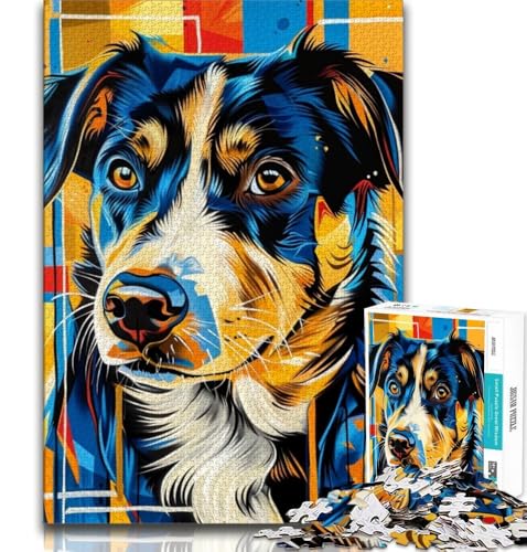 Puzzle 1000 Teile für Erwachsene, Fantasiehund, Lernspiele, Heimdekoration, Lernspiel für Geburtstag, Weihnachten (75x50cm) von AADSAZA