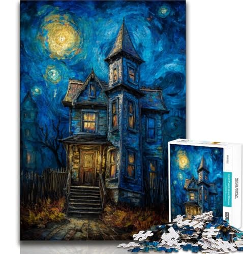 Puzzle 1000 Teile für Erwachsene, Geschenke, Halloween-Skelettlandschaft, Dekomprimierendes intellektuelles Lernspielzeug, Geburtstagsgeschenk, Geschenke (75x50cm) von AADSAZA