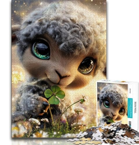 Puzzle 1000 Teile für Erwachsene, Geschenke für Erwachsene, Fantasie-Schafe, Lernspiele, Heimdekoration, einzigartige Heimdekoration und Geschenke (38x26cm) von AADSAZA