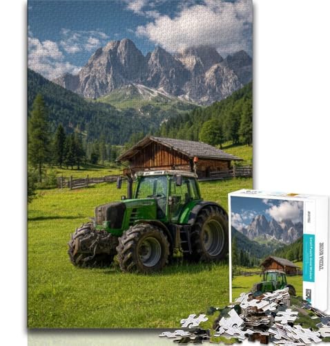 Puzzle 1000 Teile für Erwachsene, Traktor, Lernspiele, Heimdekoration, Lernspiel für Geburtstag, Weihnachten (75x50cm) von AADSAZA