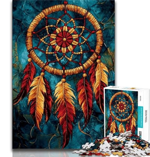 Puzzle 1000 Teile für Erwachsene, Traumfänger, Lernspiele, Heimdekoration, Lernspiel für Geburtstag, Weihnachten (75x50cm) von AADSAZA