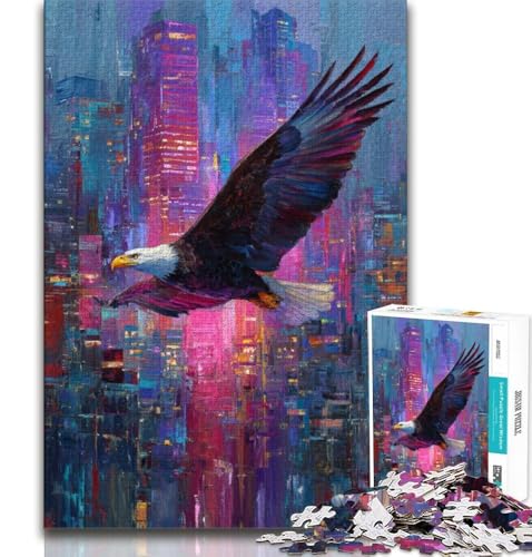 Puzzle 1000 Teile für Erwachsene Adler, Lernspiele, Heimdekoration, Lernspiel für Geburtstag, Weihnachten (38x26cm) von AADSAZA