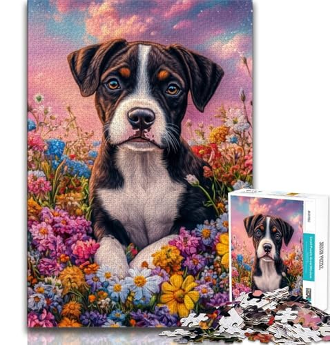 Puzzle 1000 Teile für Erwachsene und Jugendliche, Boxerhund, anspruchsvolles Spiel, ganze Familie (75x50cm) von AADSAZA