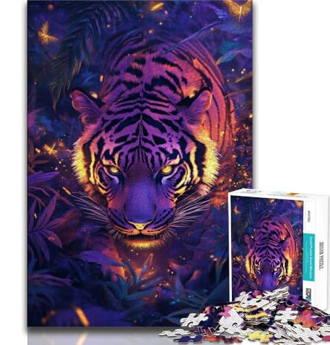 Puzzle 1000 Teile für Erwachsene und Jugendliche, Dschungeltiger, anspruchsvolles Spiel, ganze Familie (38x26cm) von AADSAZA