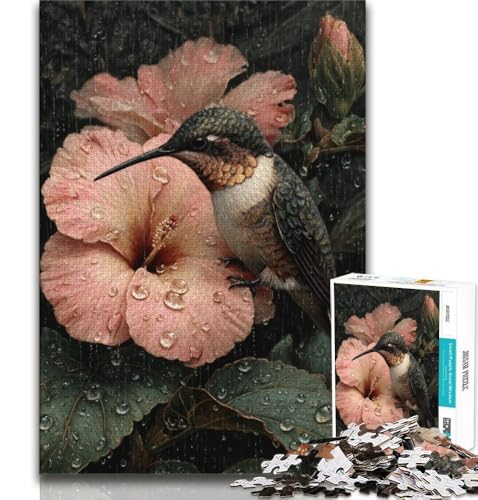 Puzzle 1000 Teile für Erwachsene und Jugendliche, Kolibri, anspruchsvolles Spiel, ganze Familie (75x50cm) von AADSAZA