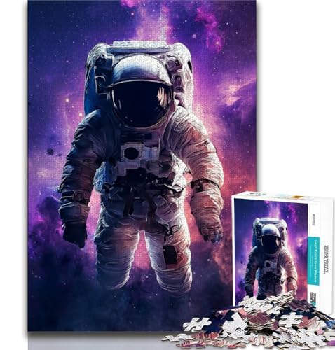 Puzzle 1000 Teile für Teenager, Astronauten-Geschenke, anspruchsvolles Spiel, ganze Familie (75x50cm) von AADSAZA