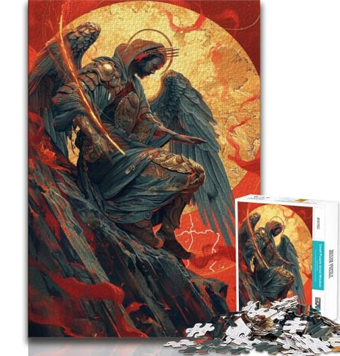 Puzzle 1000 Teile für Teenager, Fantasy-Krieger, anspruchsvolles Spiel, ganze Familie (75x50cm) von AADSAZA