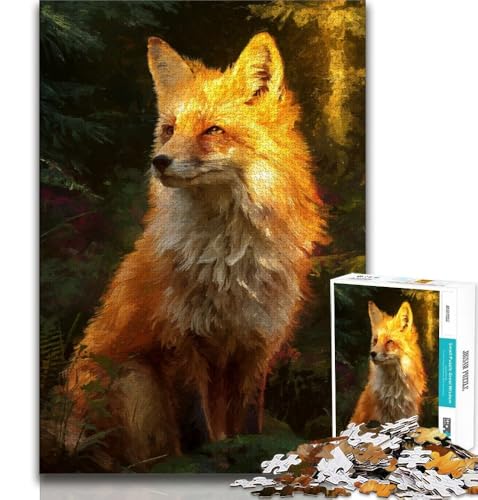 Puzzle 1000 Teile für Teenager, Fuchs, anspruchsvolles Spiel, ganze Familie (75x50cm) von AADSAZA