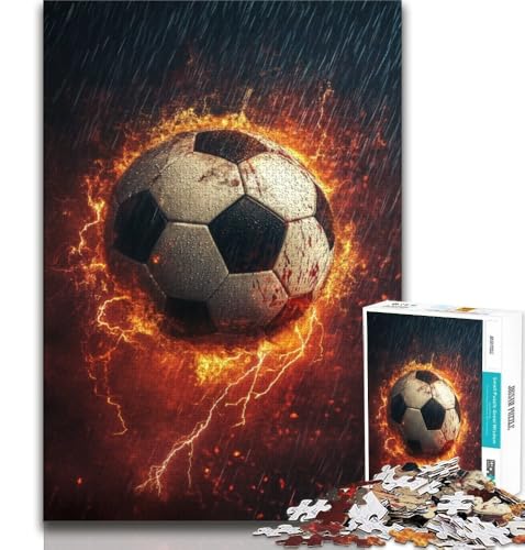 Puzzle 1000 Teile für Teenager, Fußballsport, anspruchsvolles Spiel, ganze Familie (38x26cm) von AADSAZA