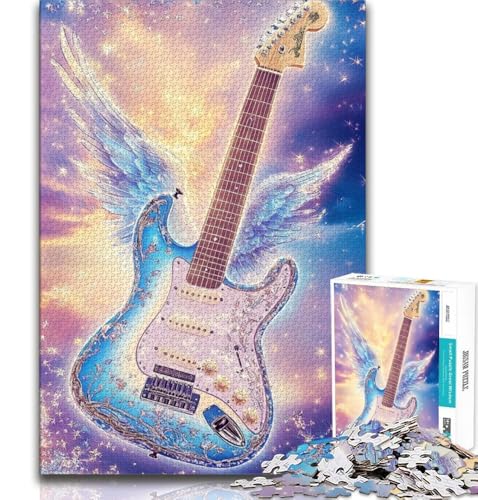 Puzzle 1000 Teile für Teenager, Galaxy-Gitarre, anspruchsvolles Spiel, ganze Familie (38x26cm) von AADSAZA